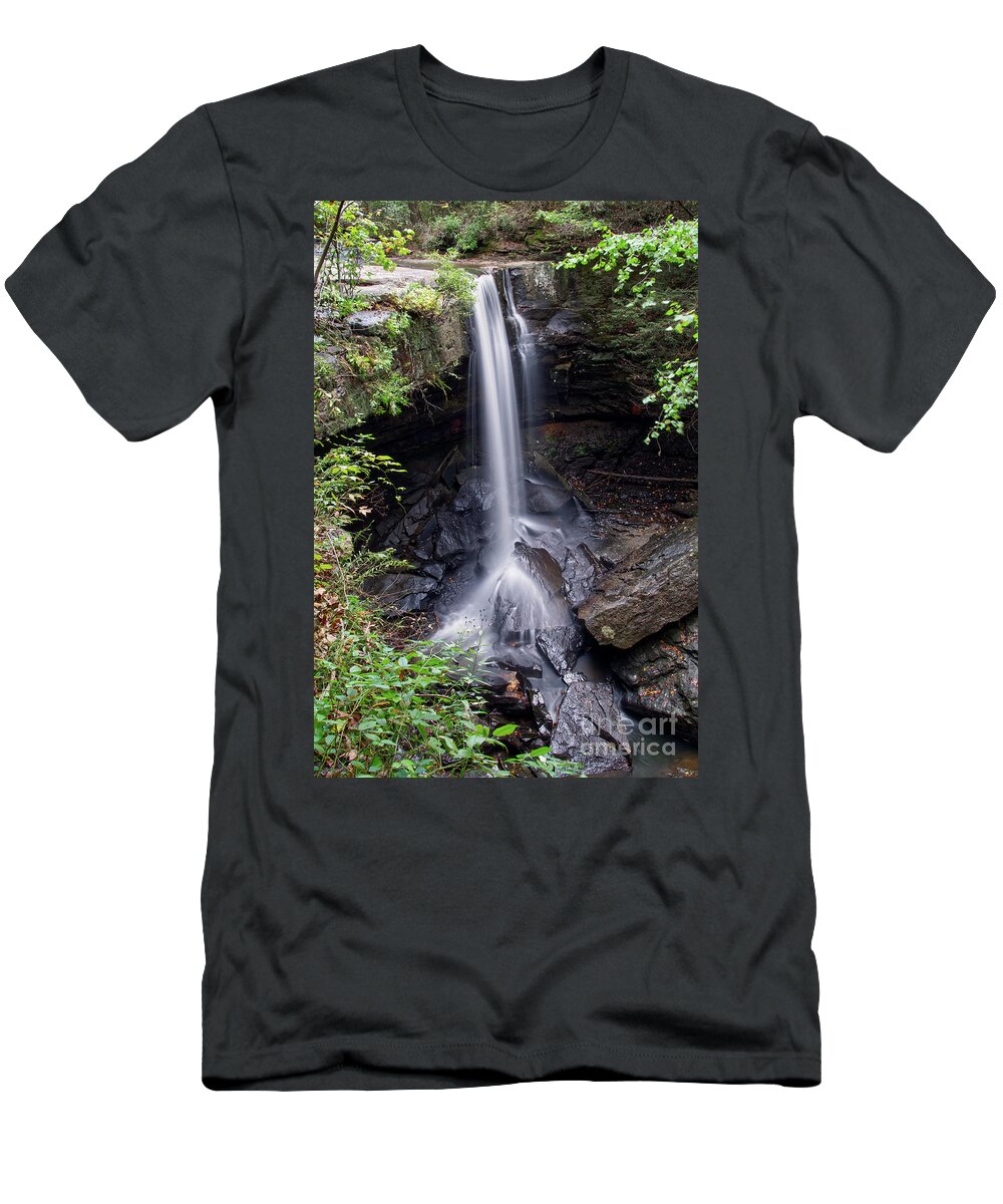 Laurel Falls T-Shirt featuring the photograph Laurel Falls 6 by Phil Perkins