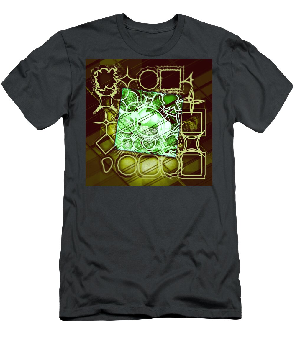Abstract T-Shirt featuring the digital art Pattern 78 #2 by Marko Sabotin