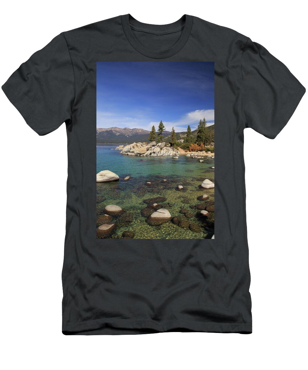 Lake Tahoe T-Shirt featuring the photograph Sand Bay, Lake Tahoe #2 by Paul Schultz