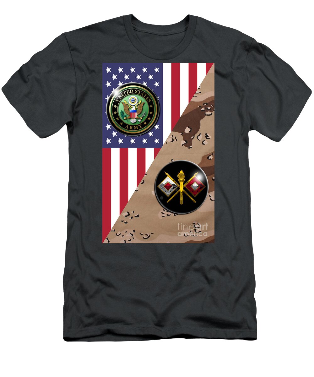 Us T-Shirt featuring the digital art Signal Corps #2 by Bill Richards