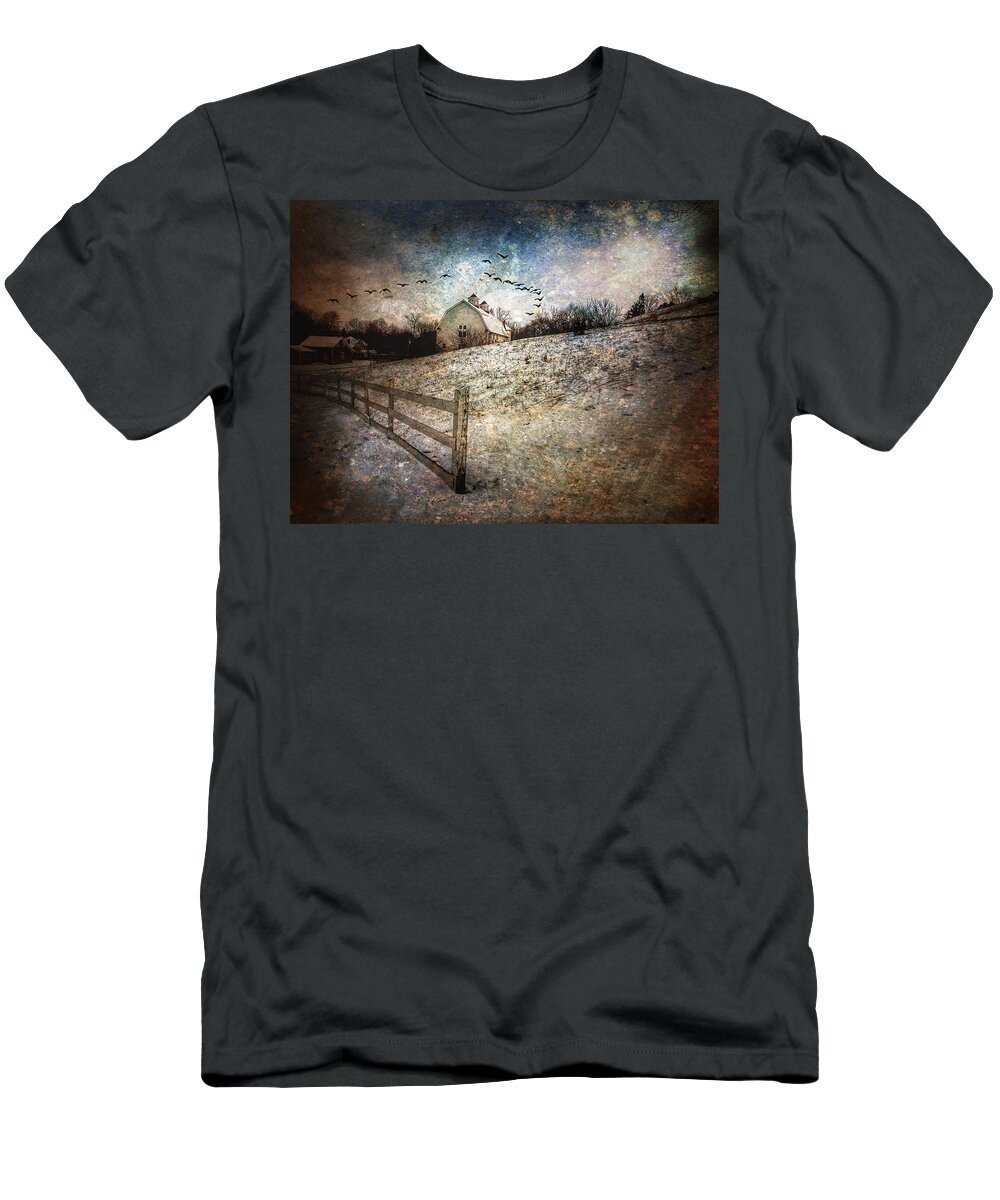 Rural Scene T-Shirt featuring the photograph The Dawley Farm #2 by Jeffrey PERKINS