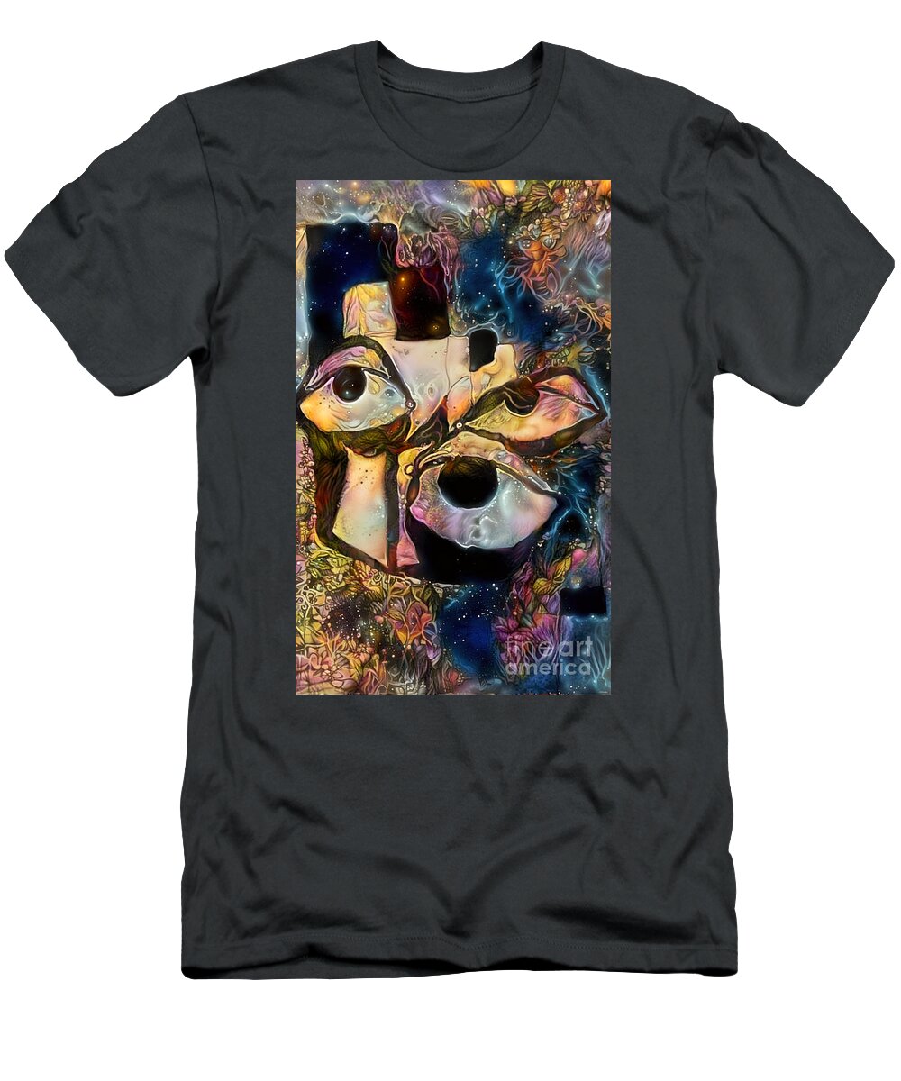 Contemporary Art T-Shirt featuring the digital art 24 by Jeremiah Ray