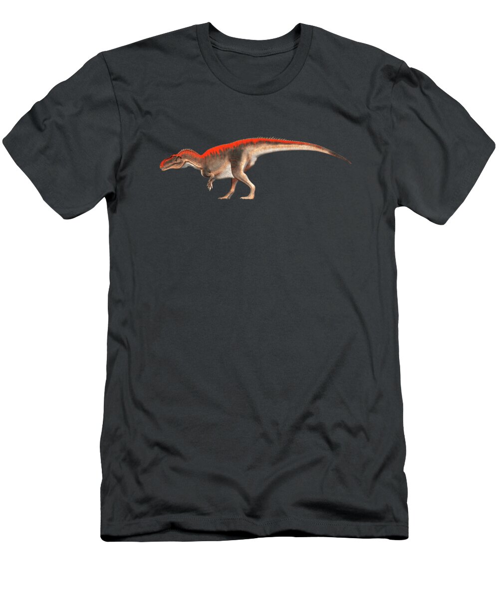 Acrocanthosaurus T-Shirt featuring the digital art Acrocanthosaurus #3 by Daniel Eskridge