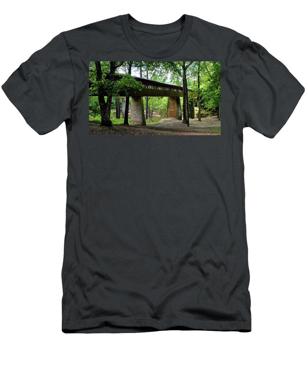 Bridge T-Shirt featuring the photograph Clarkson Covered Bridge #3 by George Taylor