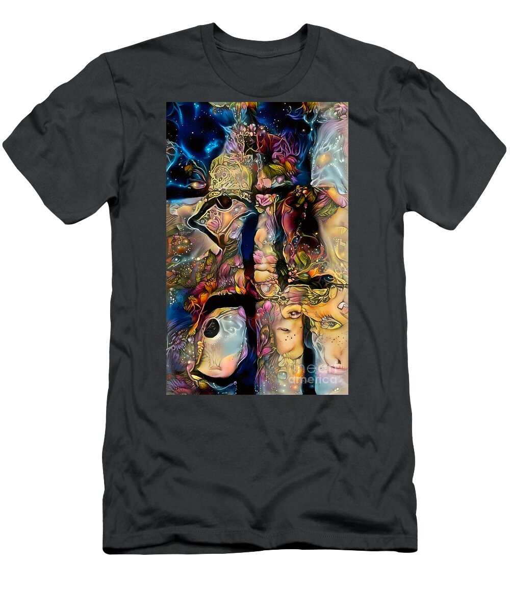 Contemporary Art T-Shirt featuring the digital art 39 by Jeremiah Ray