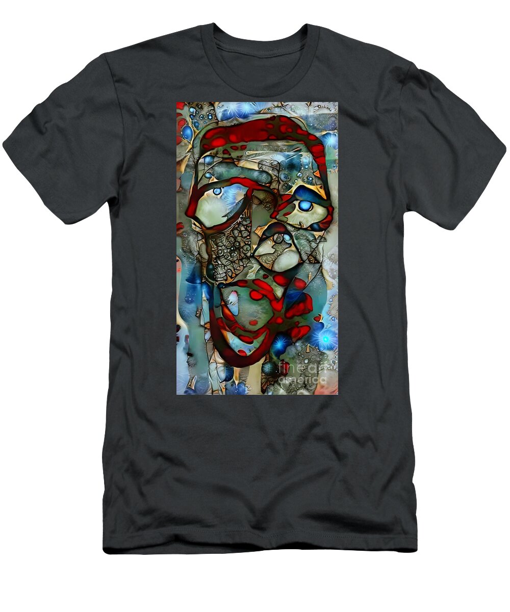Contemporary Art T-Shirt featuring the digital art 46 by Jeremiah Ray
