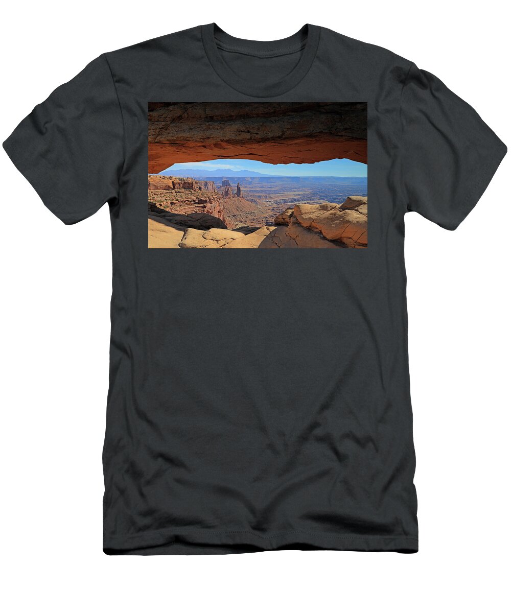 Canyonlands T-Shirt featuring the photograph Canyonlands National Park - View from Mesa Arch by Richard Krebs