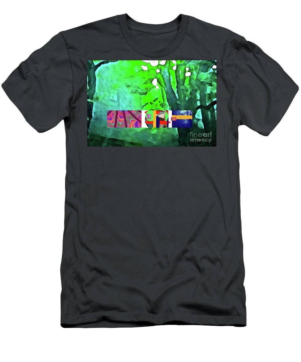 Walter Paul Bebirian: Volord Kingdom Art Collection Grand Gallery T-Shirt featuring the digital art 7-23-2021a by Walter Paul Bebirian