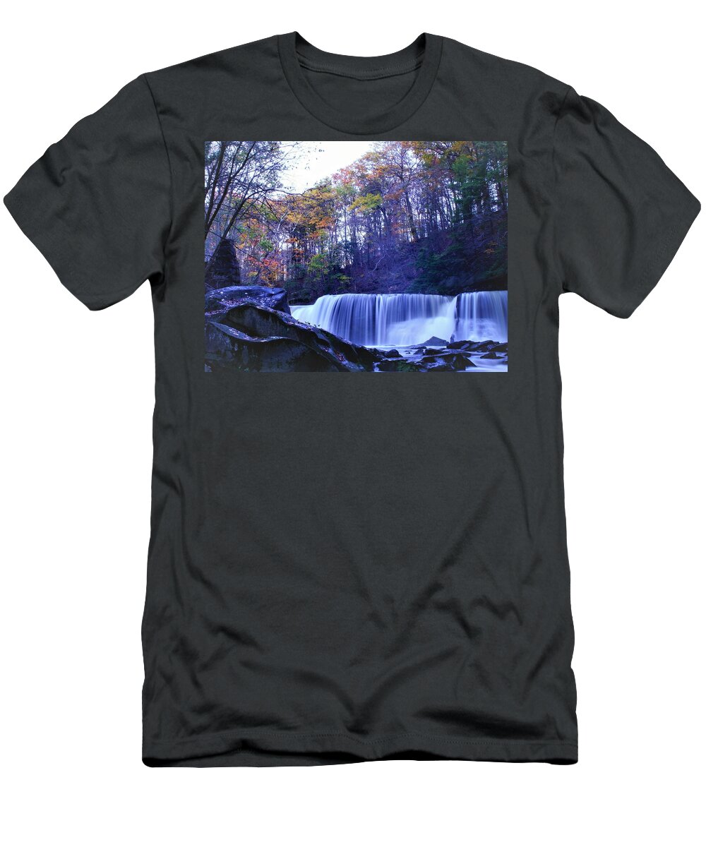  T-Shirt featuring the photograph Great Falls by Brad Nellis