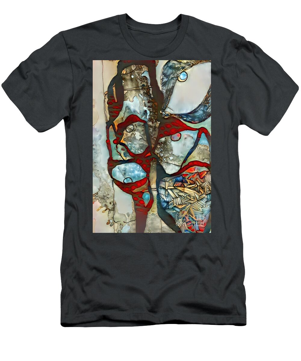Contemporary Art T-Shirt featuring the digital art 73 by Jeremiah Ray