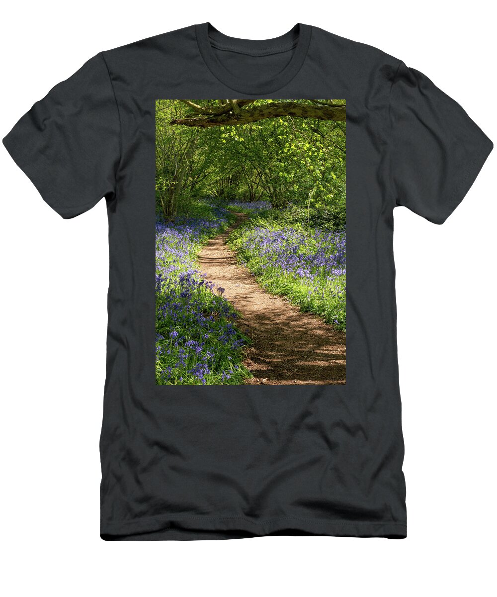 Gary Eason Photography T-Shirt featuring the photograph Bluebell woods #9 by Gary Eason