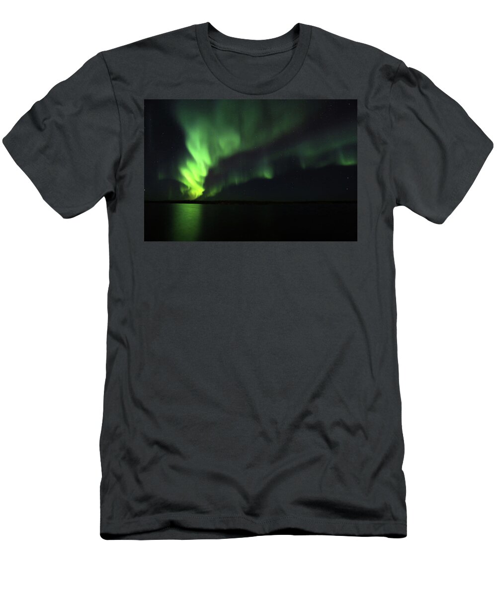 Northern Lights T-Shirt featuring the photograph Northern Lights #9 by Shixing Wen