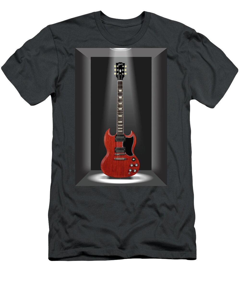 Electric Guitar T-Shirt featuring the photograph A Classic Guitar in a Box 14 by Mike McGlothlen