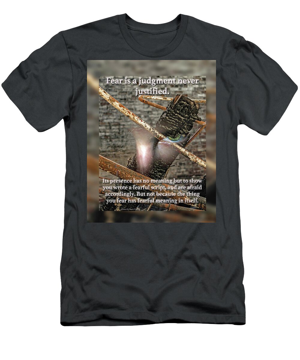 Acim T-Shirt featuring the digital art A Course In Miracles 32 by John Vincent Palozzi