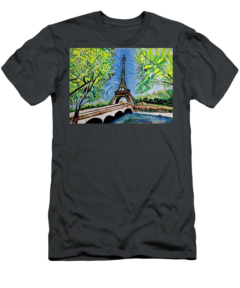 Cityscapes T-Shirt featuring the photograph A Day In Paris by Anand Swaroop Manchiraju