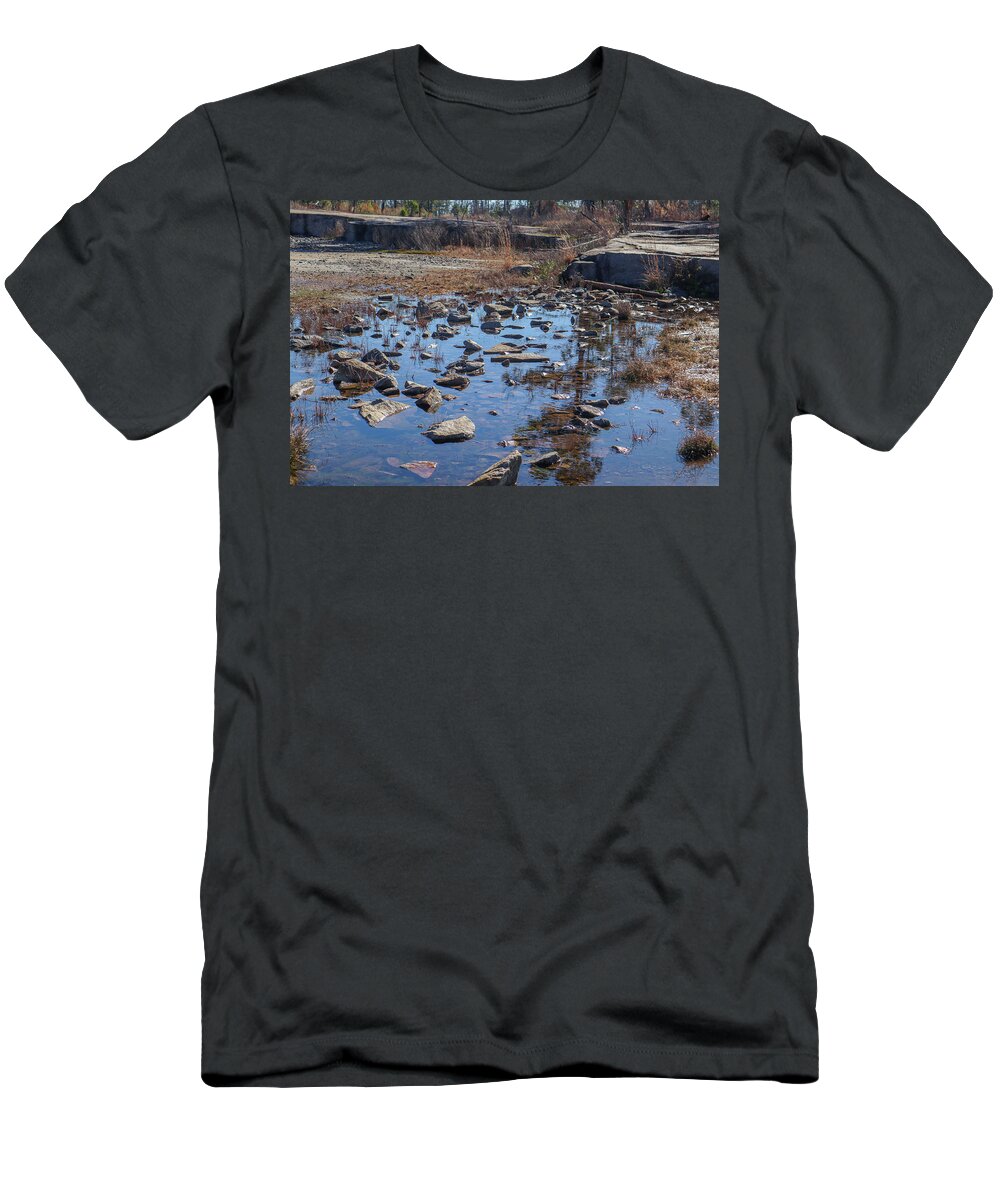 Arabia Mountain T-Shirt featuring the photograph A Granite Rocks Pool by Ed Williams