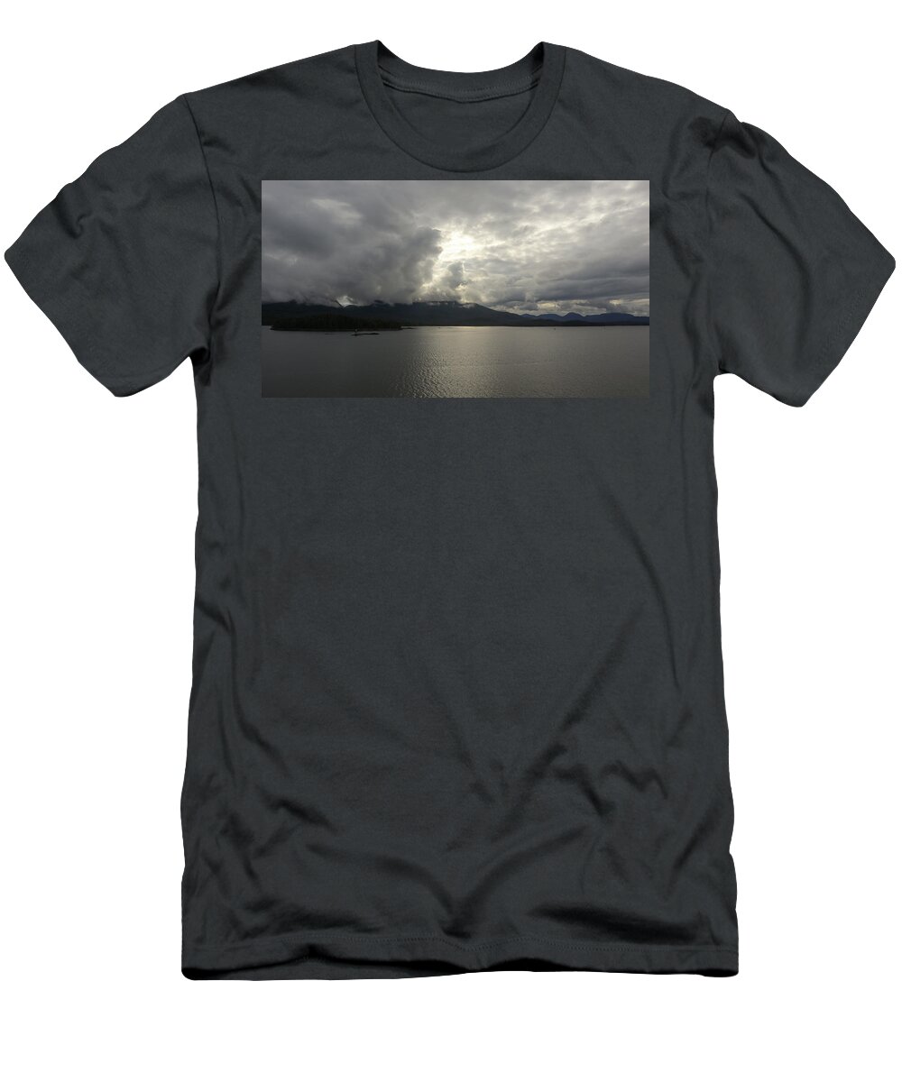 Alaska T-Shirt featuring the photograph A Half Alaska Storm by Ed Williams