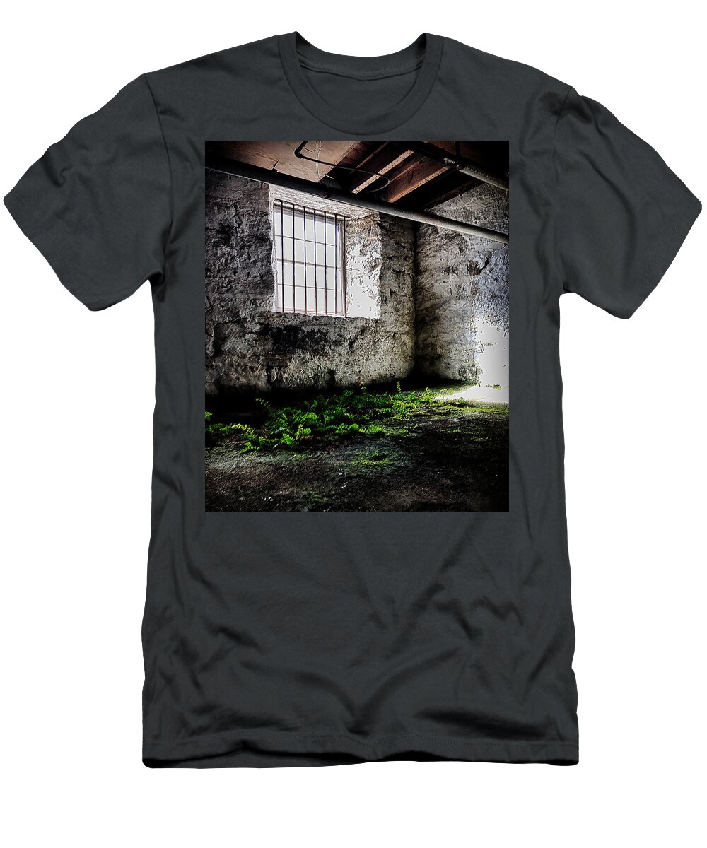 T-Shirt featuring the photograph A little greenery by Stephen Dorton