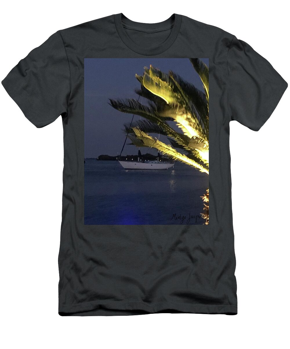 Sunset T-Shirt featuring the photograph A Night On A Sailing Boat by Medge Jaspan