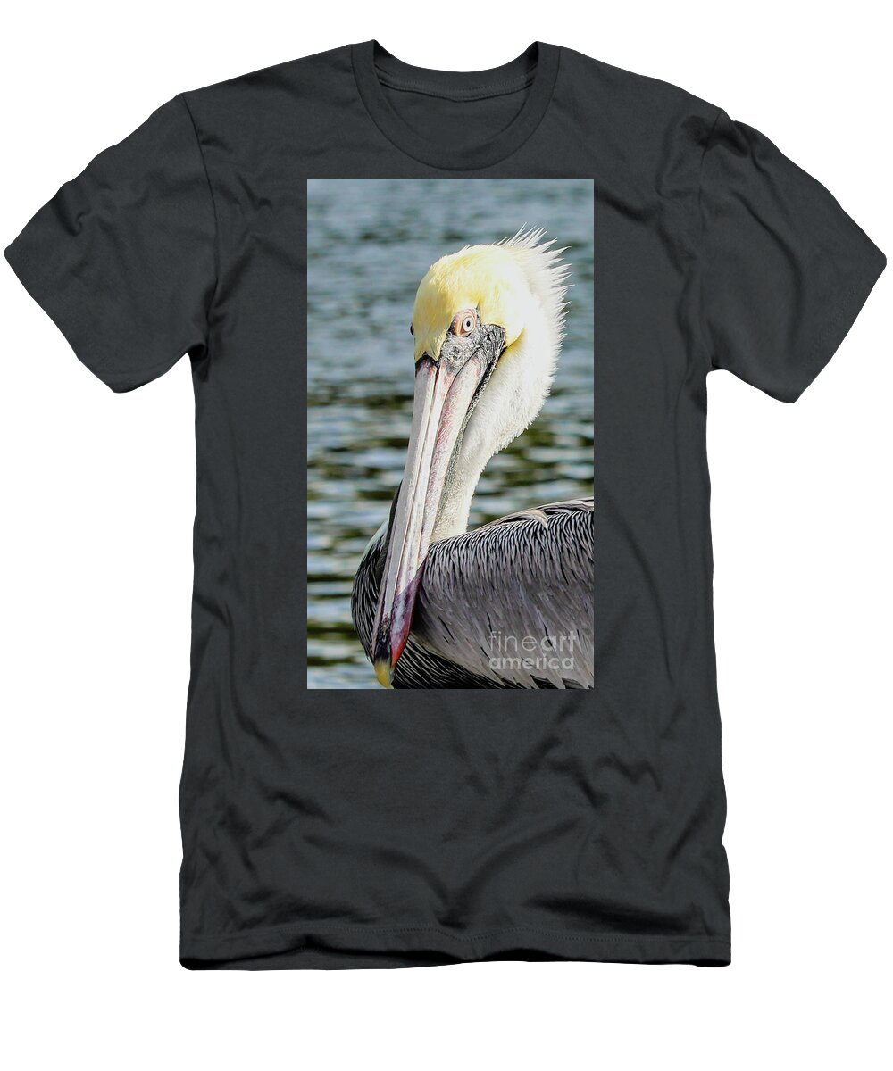 Pelican T-Shirt featuring the photograph A Pretty Face by Joanne Carey