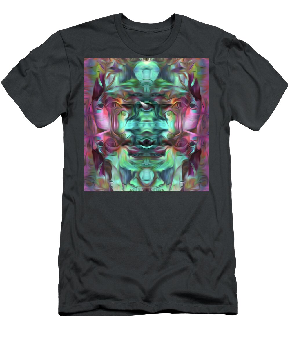 Visionary T-Shirt featuring the digital art A Sacred Pause by Jeff Malderez