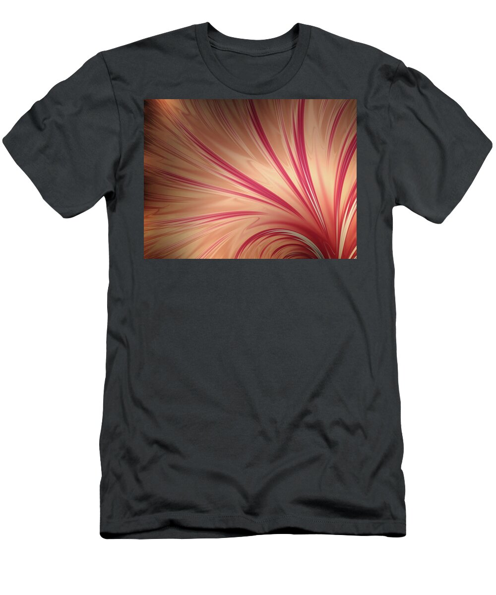 Abstract T-Shirt featuring the digital art A Spash of Glass by Manpreet Sokhi