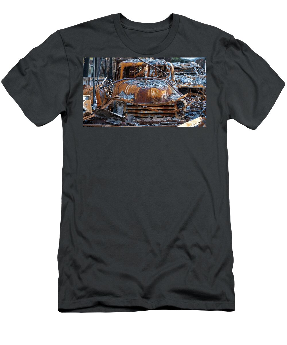 Chevy T-Shirt featuring the photograph A total loss by Bryan Xavier