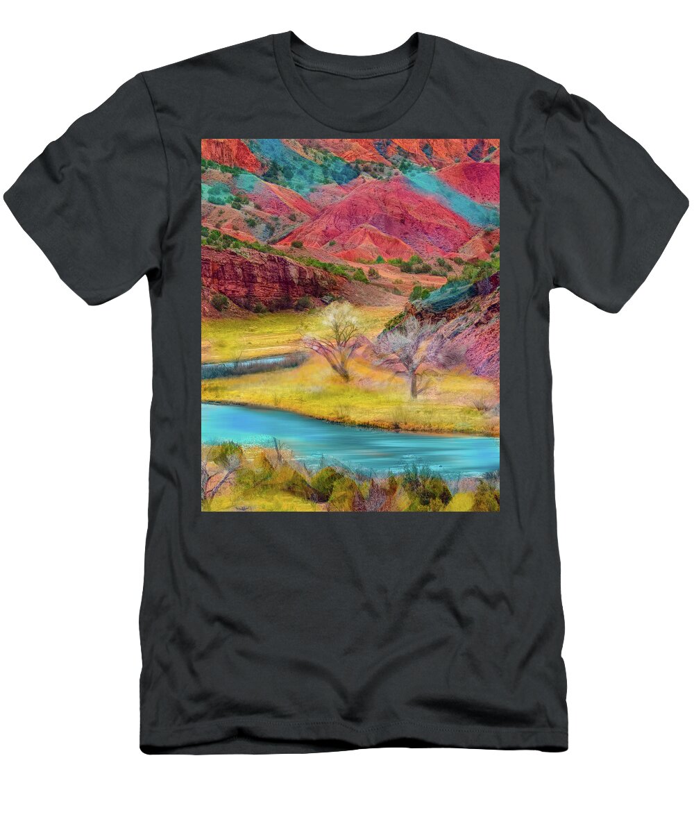 O'keefe T-Shirt featuring the photograph A touch of Santa Fe by Patricia Dennis