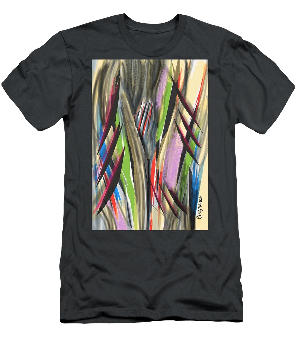 Abstract T-Shirt featuring the digital art Abstract #2 by Ljev Rjadcenko