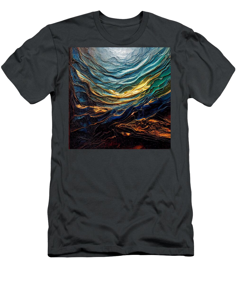 Abstract 73 T-Shirt featuring the digital art Abstract 73 by Craig Boehman