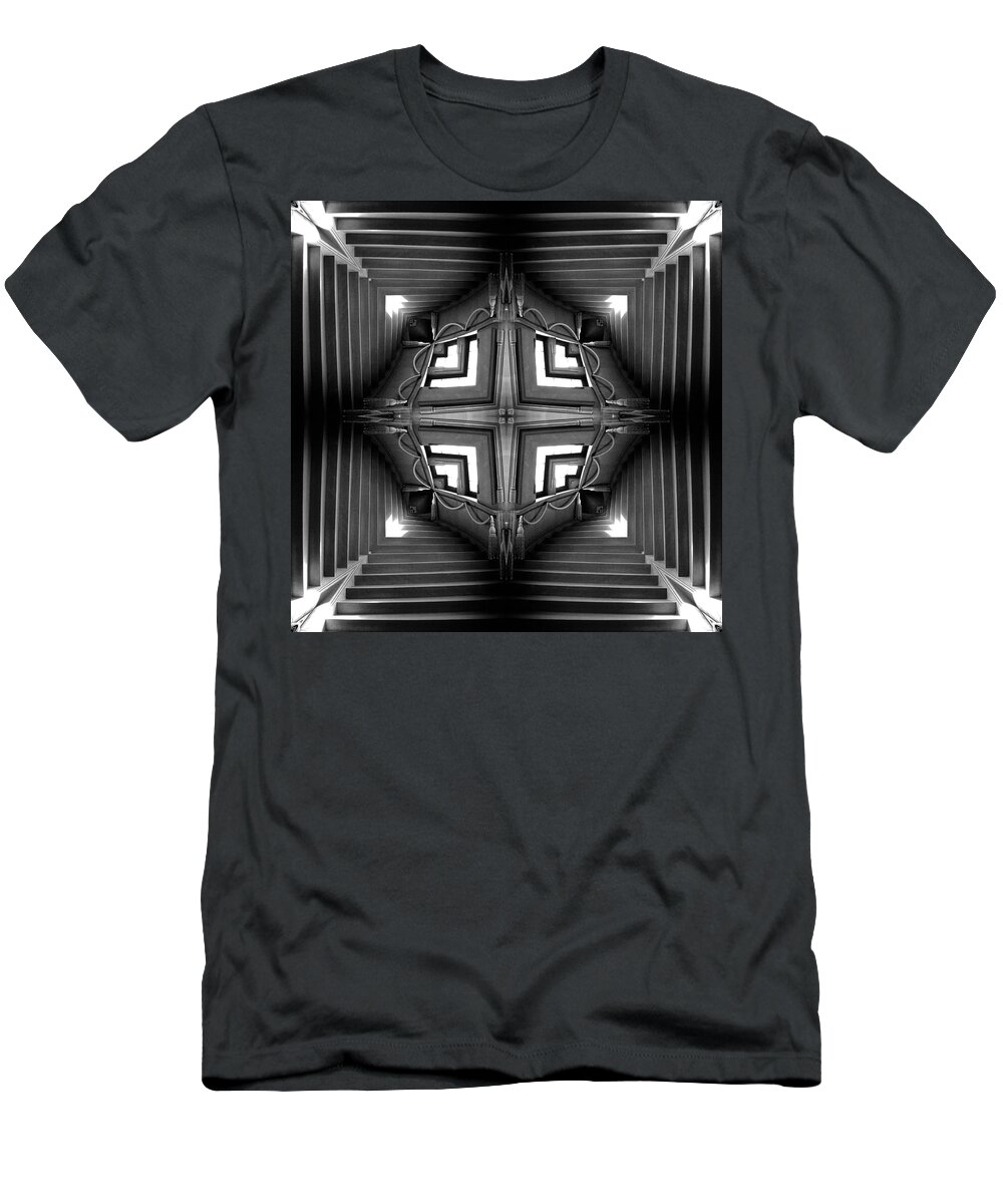Abstract Stairs T-Shirt featuring the photograph Abstract Stairs 6 by Mike McGlothlen