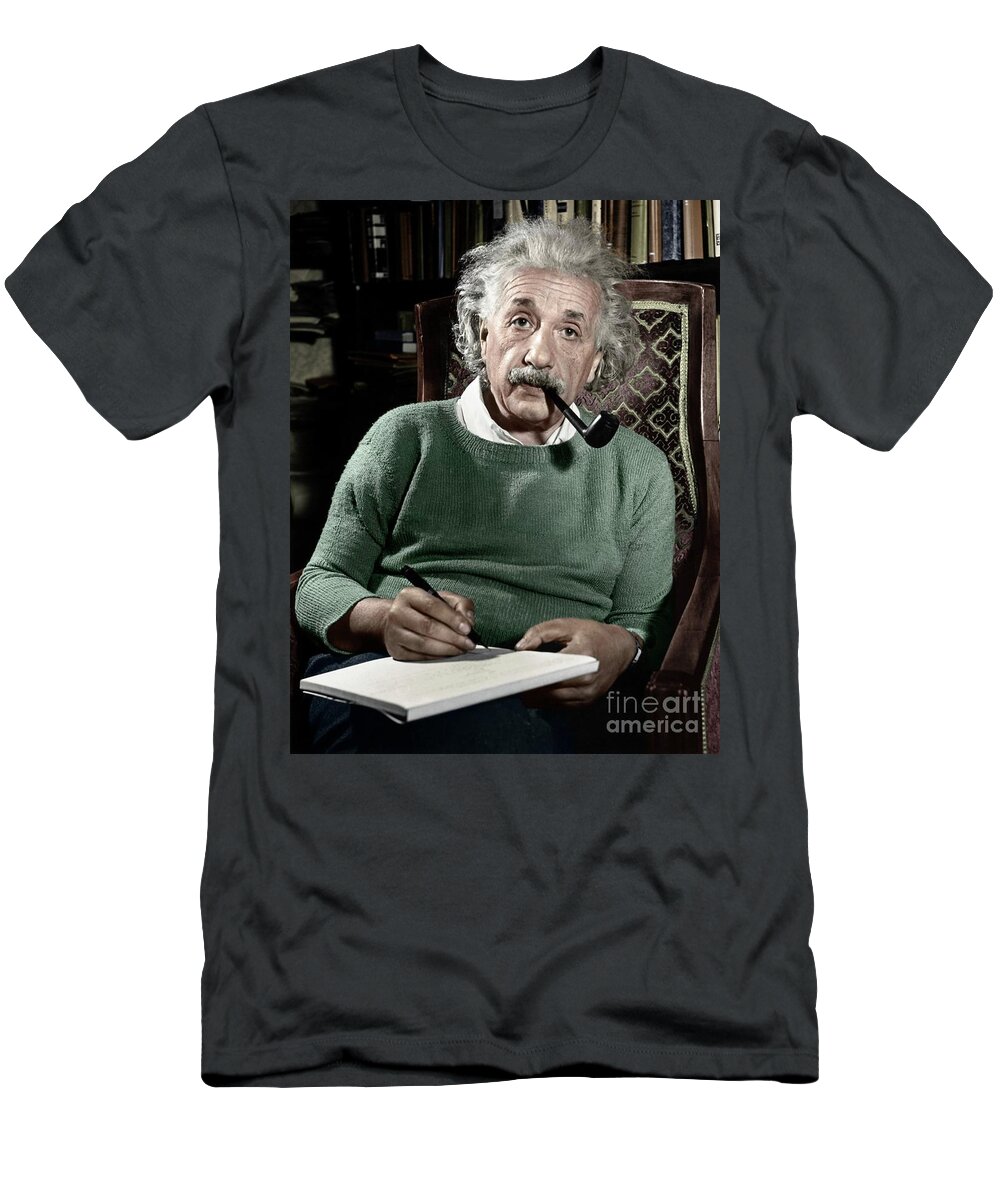1940 T-Shirt featuring the photograph Albert Einstein by Granger