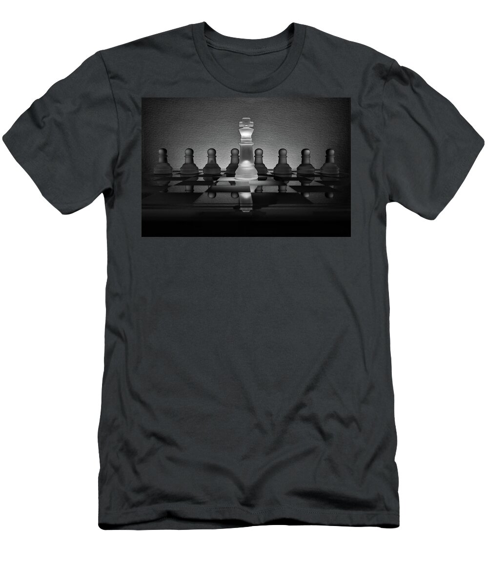 Chess T-Shirt featuring the photograph All the King's Men by Chuck Rasco Photography