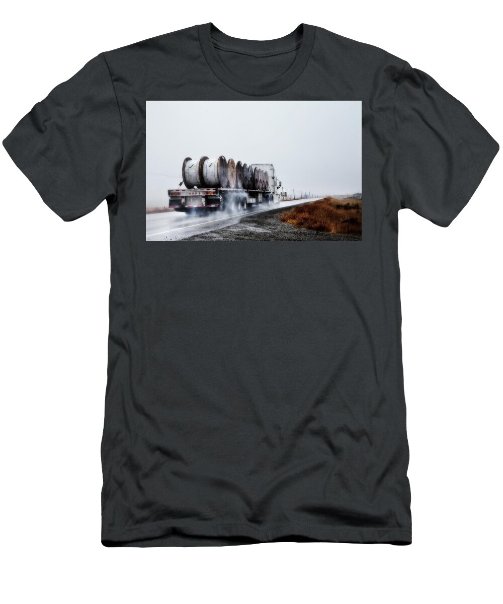 Theresa Tahara T-Shirt featuring the photograph All Weather Trucker by Theresa Tahara