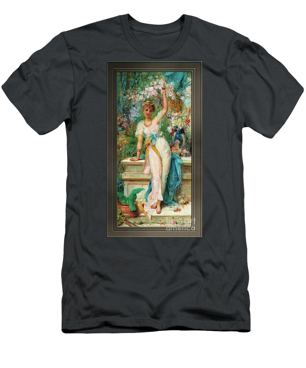 Allegory Of Spring T-Shirt featuring the painting Allegory Of Spring by Joseph Bernard by Rolando Burbon