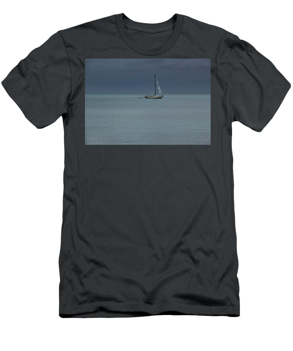 Adventure T-Shirt featuring the photograph Alone at Sea by Montez Kerr