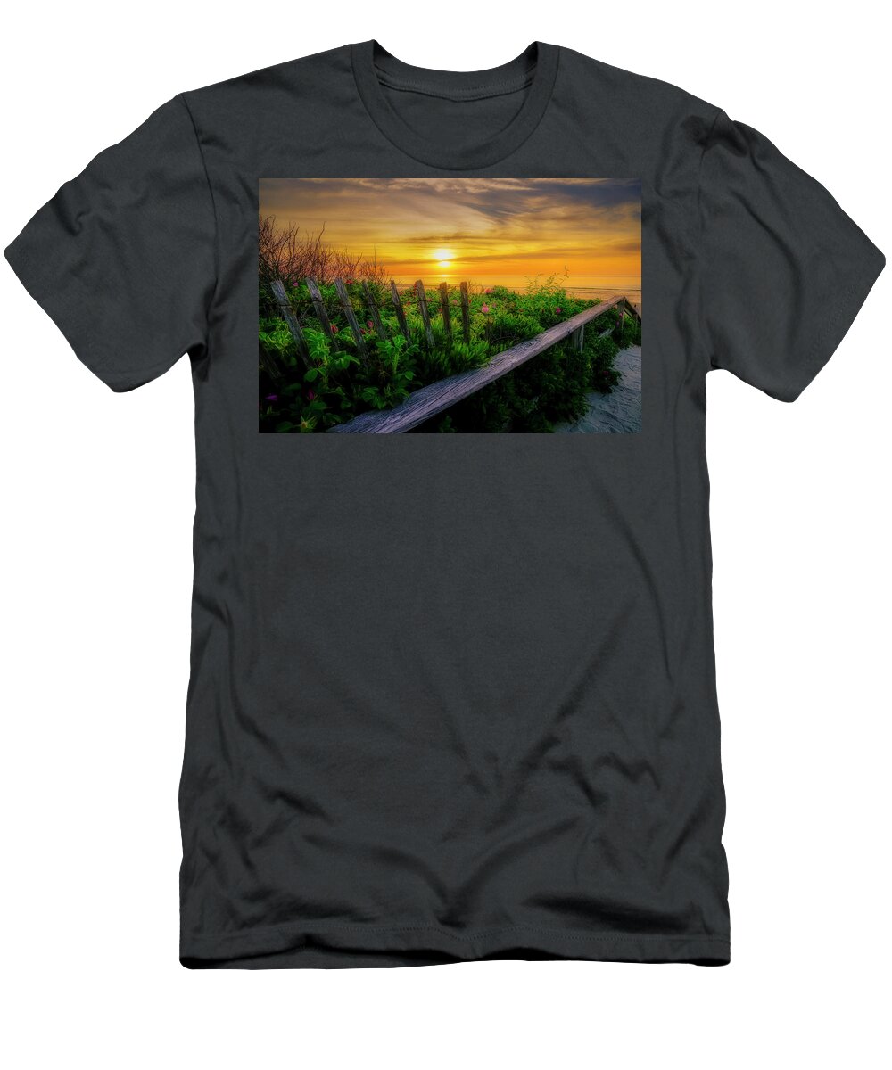 Ogunquit T-Shirt featuring the photograph Amazing Sunrise by Penny Polakoff