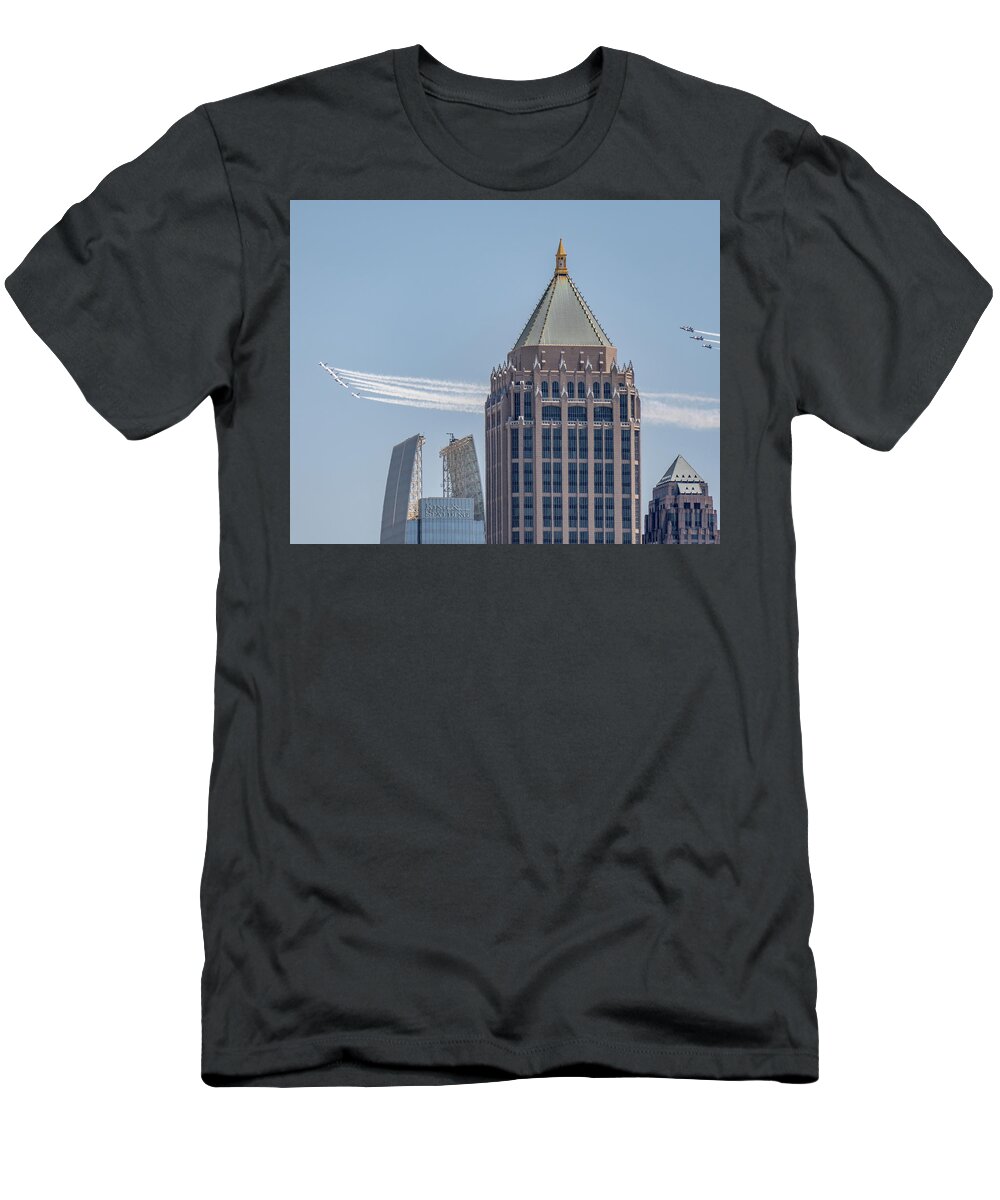 2020 T-Shirt featuring the photograph America Strong Atlanta - Atlanta Skyline 2 by David R Robinson