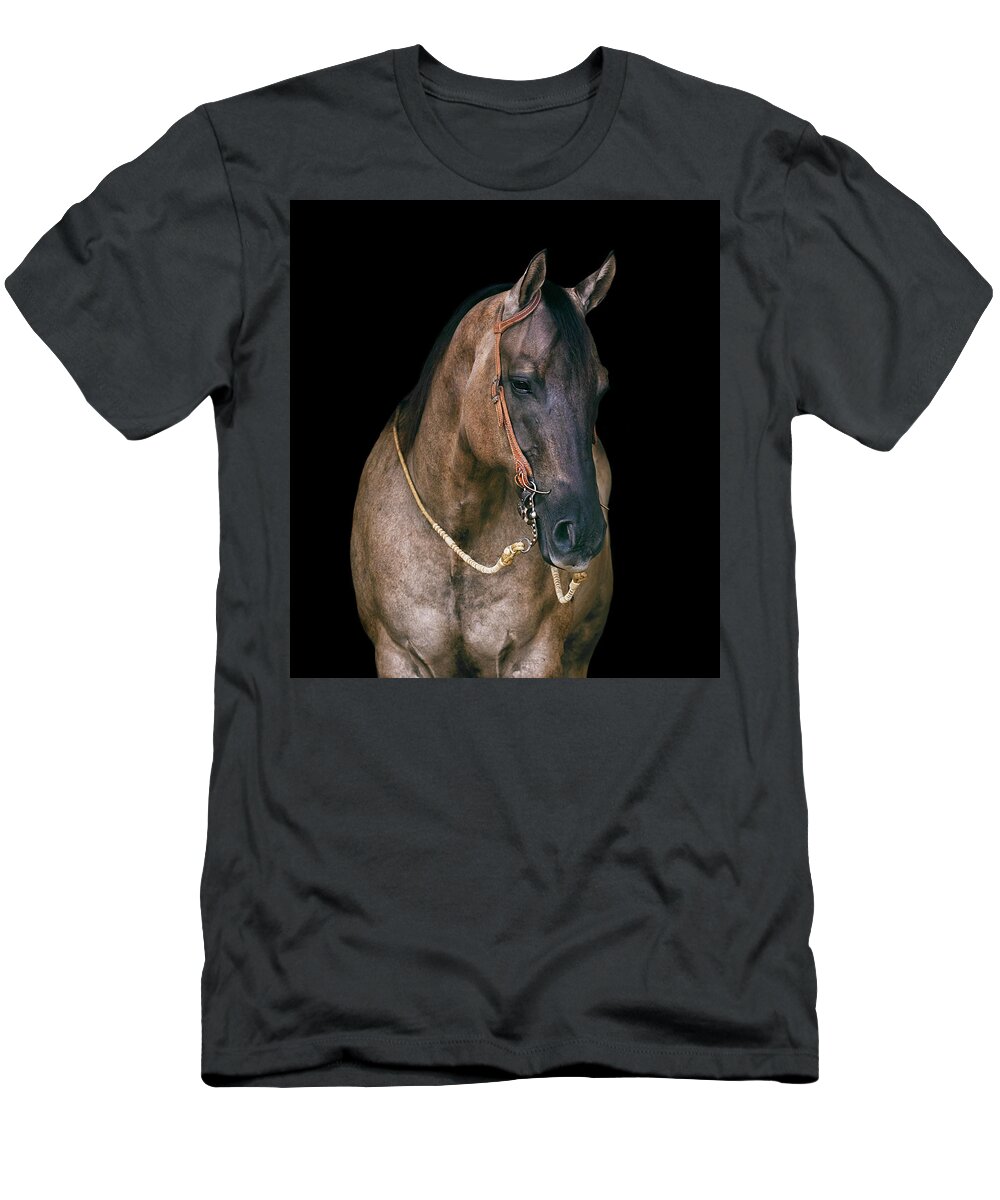 Horse T-Shirt featuring the photograph American Quarter Horse by Amber Kresge
