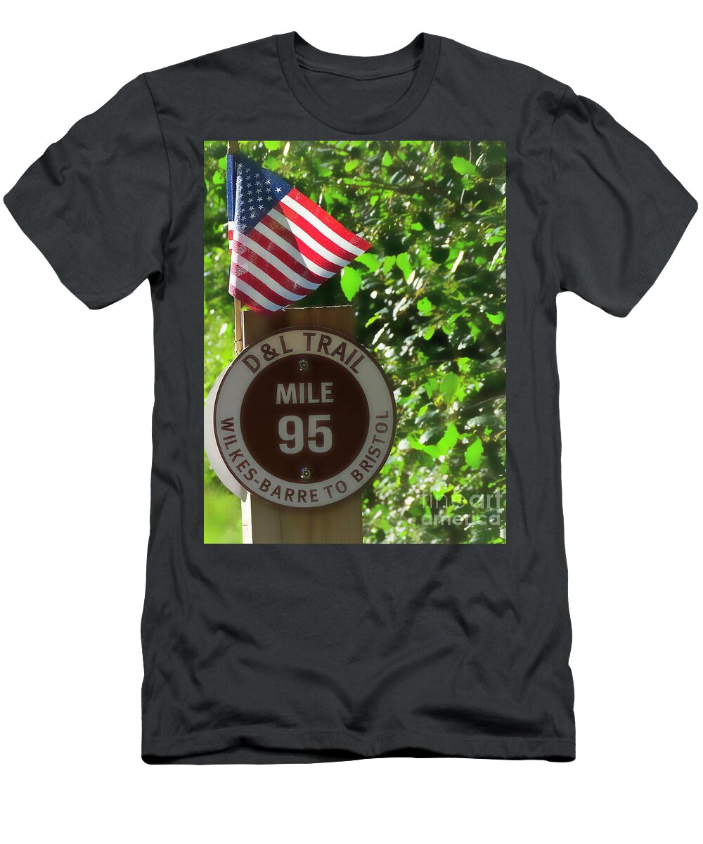 American Flag T-Shirt featuring the photograph An American Trail by Tami Quigley