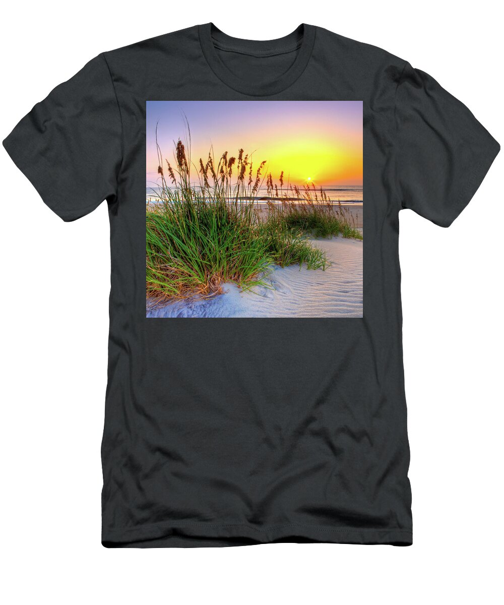 North Carolina T-Shirt featuring the photograph Another Stunning Sunrise on the Outer Banks by Dan Carmichael