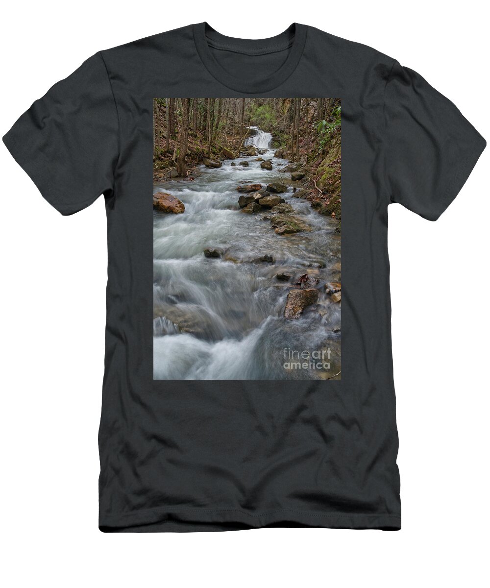Triple Falls T-Shirt featuring the photograph Another Waterfall On Bruce Creek 4 by Phil Perkins