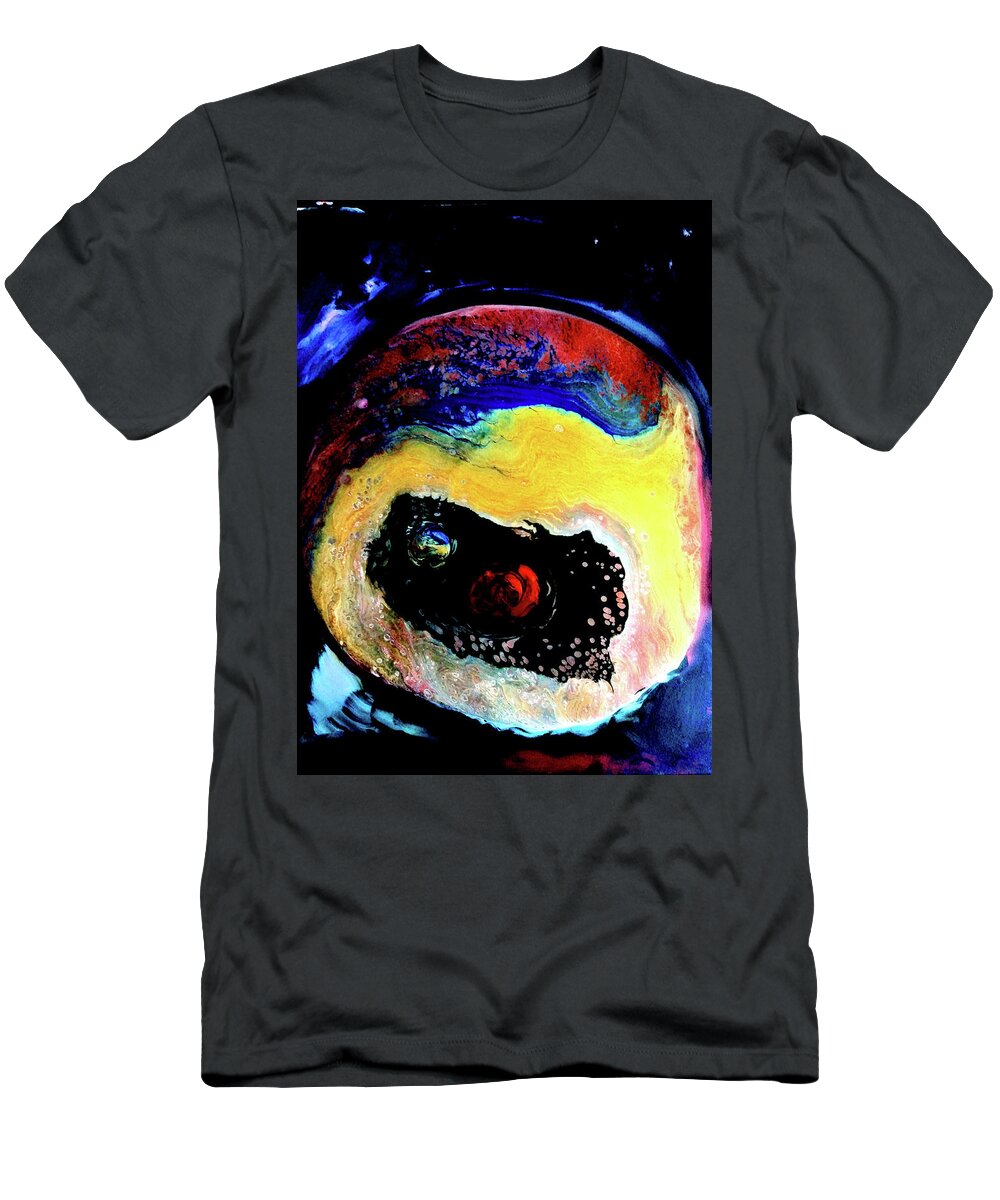 Planet T-Shirt featuring the painting Another World by Anna Adams