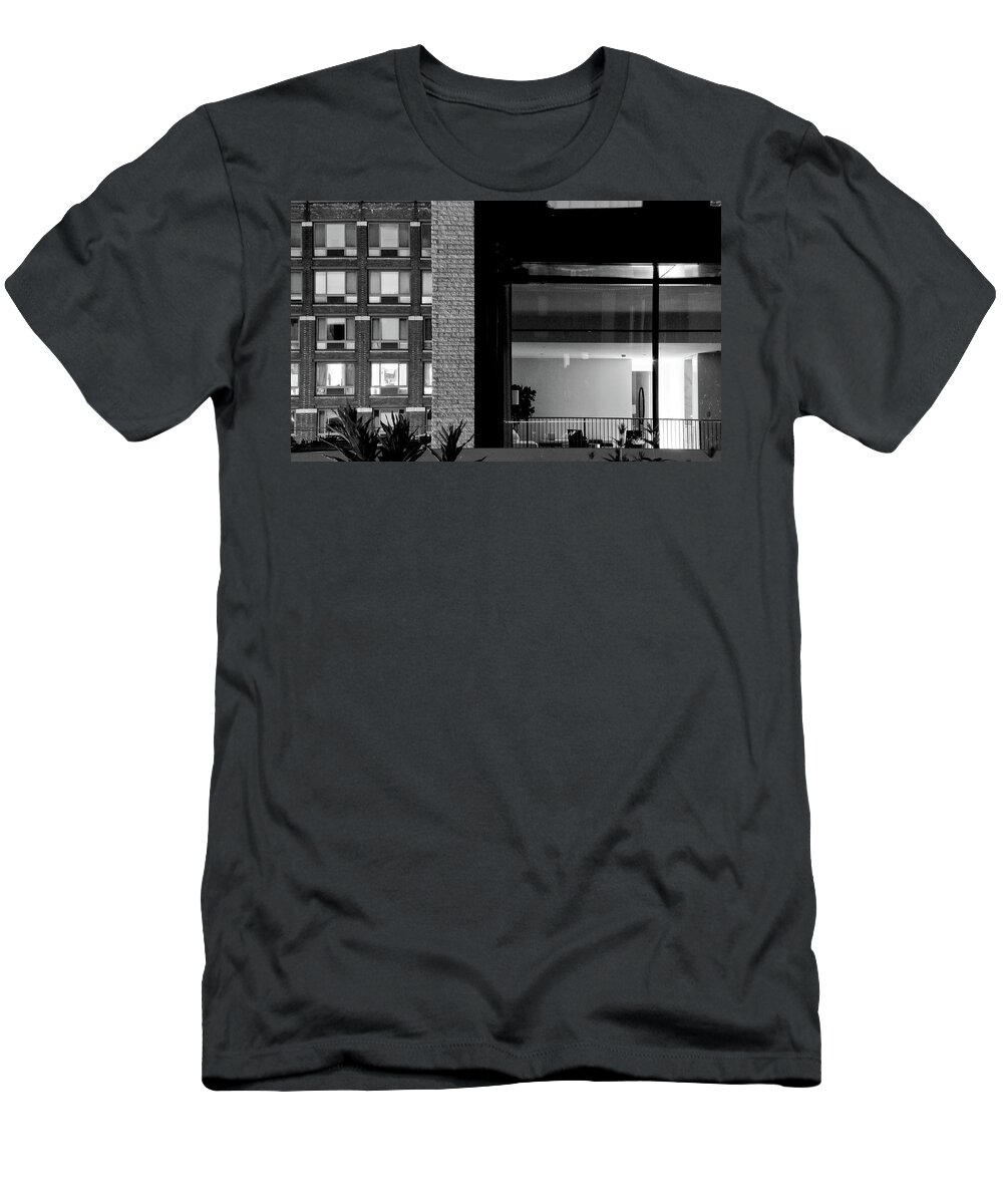 Black And White Photography T-Shirt featuring the photograph Antonioni in New York by Eyes Of CC