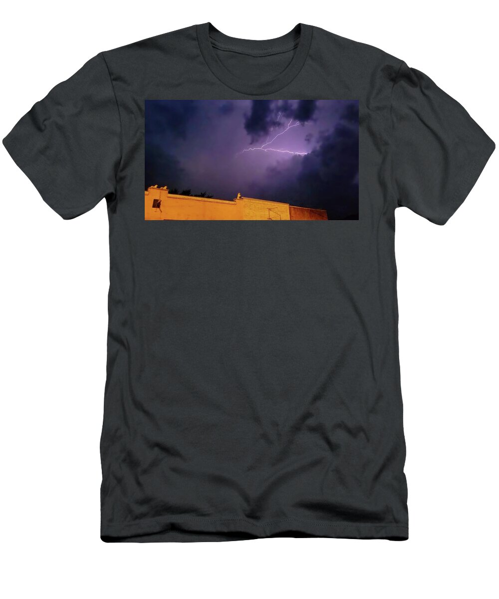 Lightning T-Shirt featuring the photograph Anvil Crawler in Tennessee by Ally White