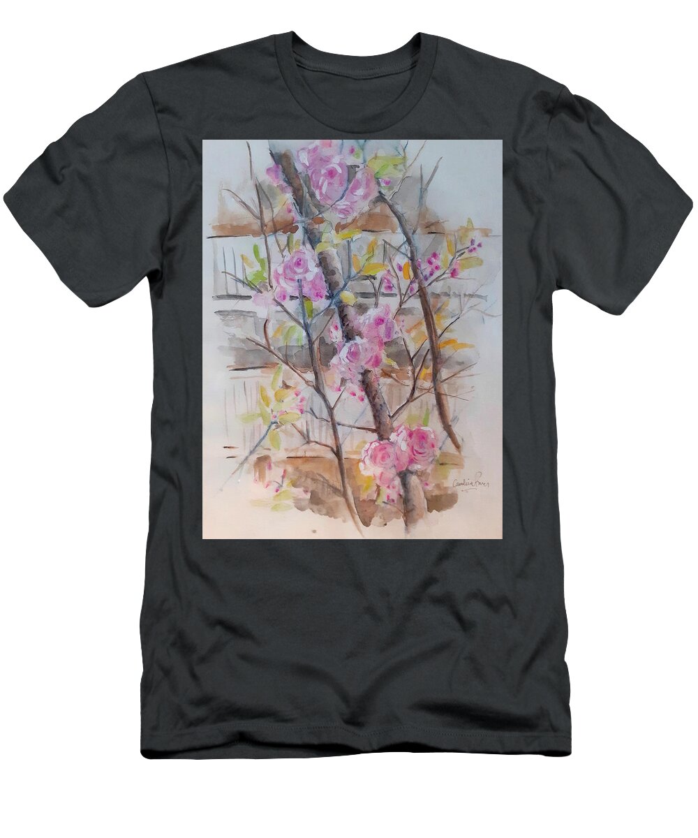 April T-Shirt featuring the painting April by Carolina Prieto Moreno