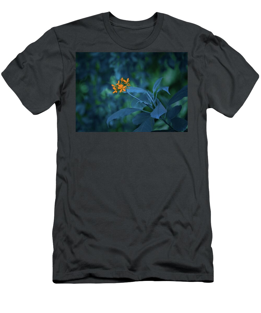 Blue Flower Art T-Shirt featuring the photograph Aquarius of The Realm by Gian Smith