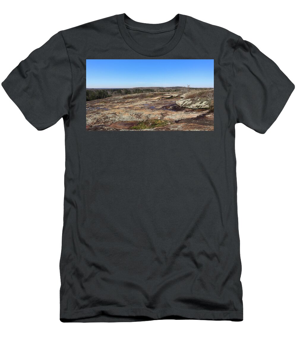 Arabia Mountain T-Shirt featuring the photograph Arabia Mountain Summit View by Ed Williams