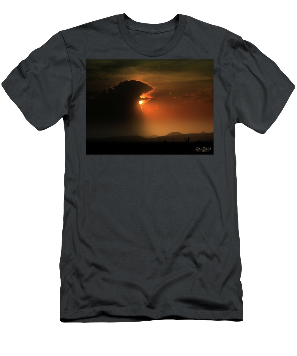 Arizona T-Shirt featuring the photograph Janets Haboob - Signed by Gene Taylor