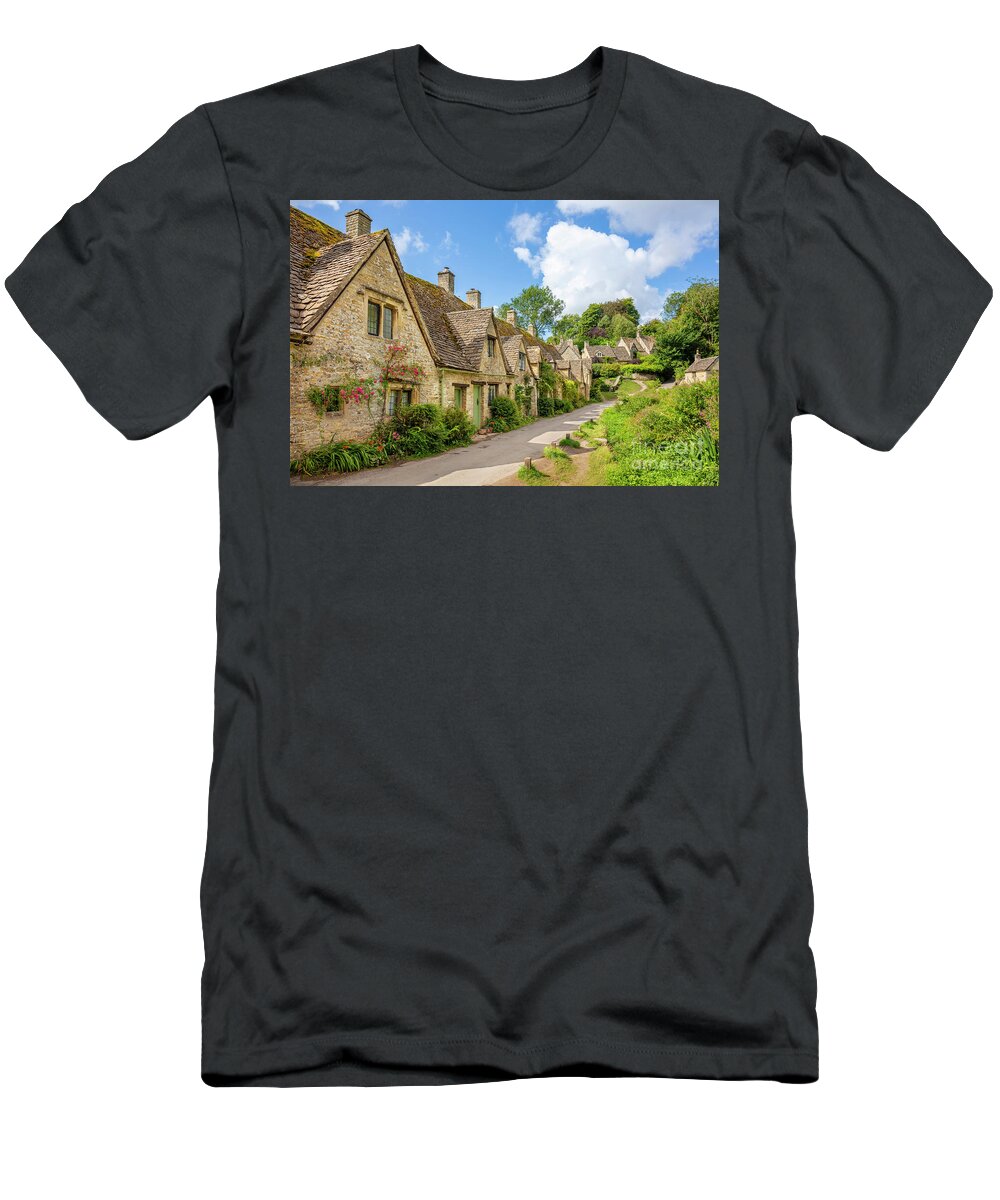 Bibury T-Shirt featuring the photograph Arlington Row, Bibury, England by Neale And Judith Clark